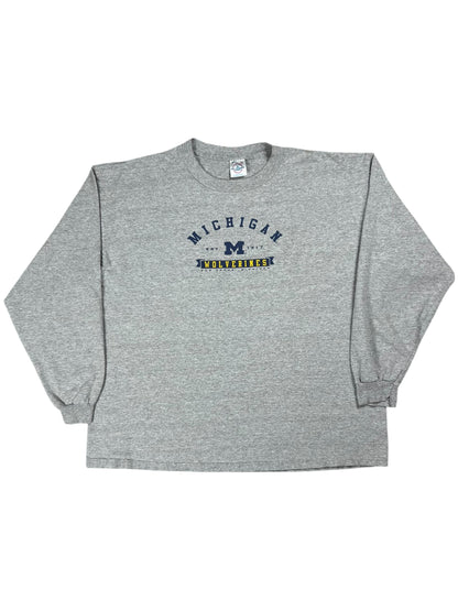 Vintage 90s University of Michigan Wolverines long sleeve shirt (L/XL)