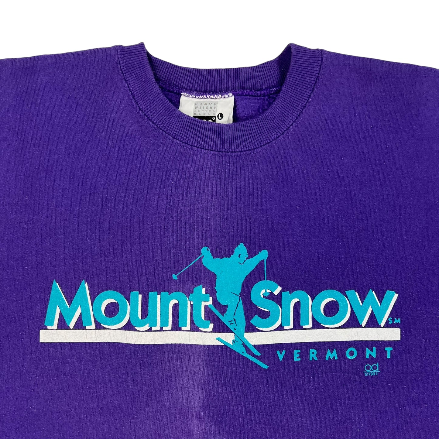 Vintage 1991 Mount Snow Ski Mountain Vermont crewneck (L)