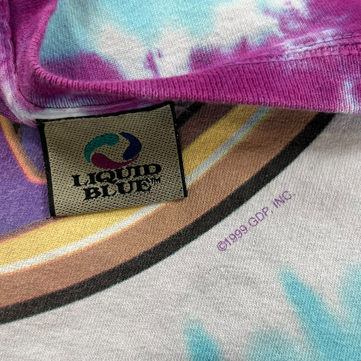 Vintage 1999 Liquid Blue Grateful Dead tie dye band tee (XXL)