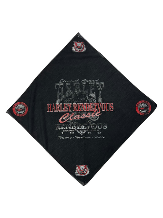 Vintage 1989 Harley Davidson Rendezvous biker bandana