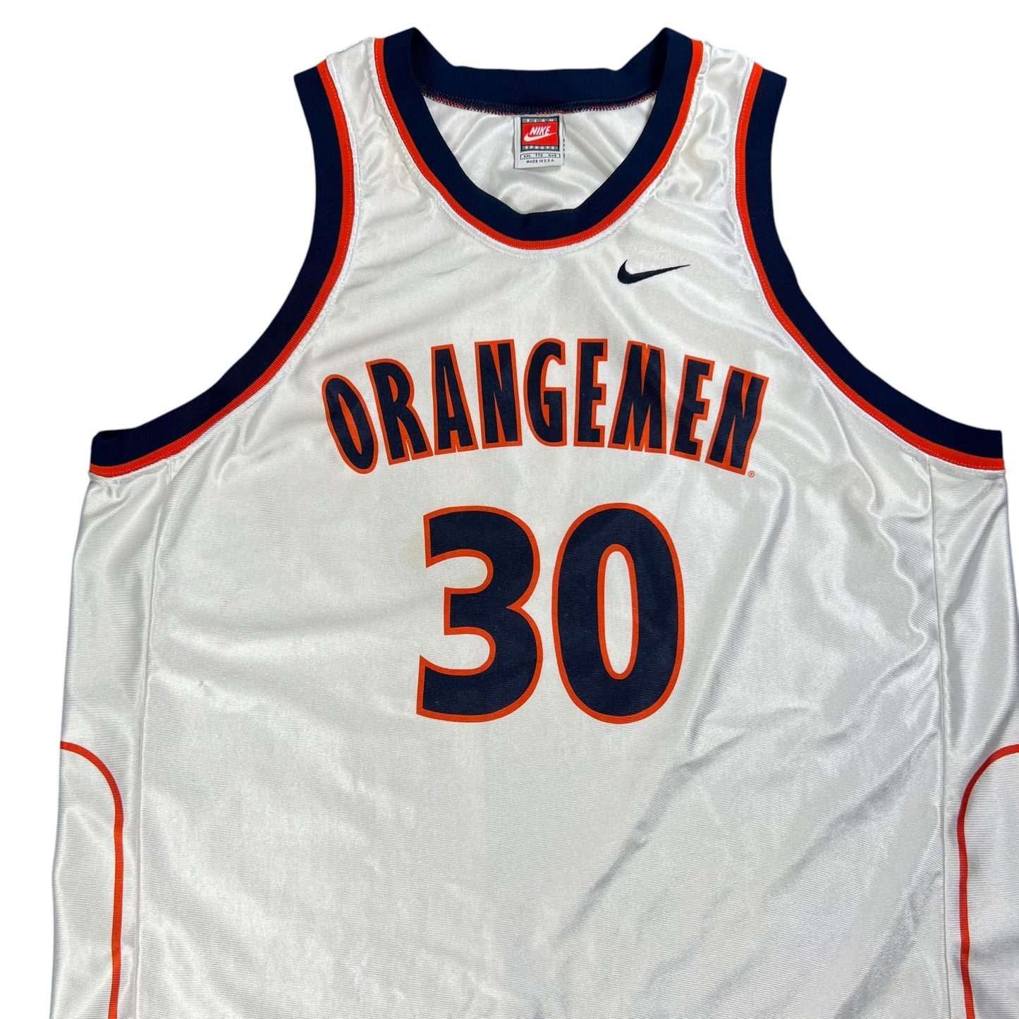 Vintage 90s Nike Syracuse Orangemen basketball jersey (XXL)