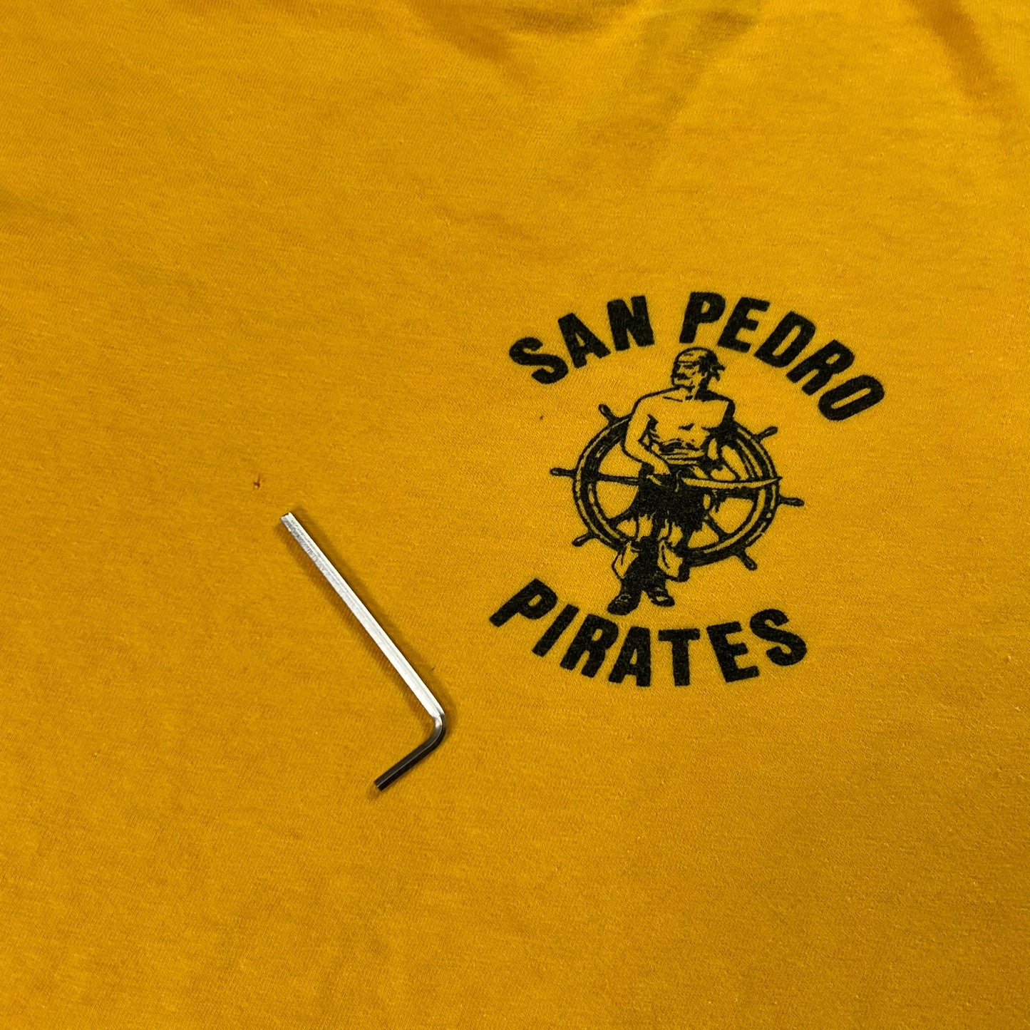 Vintage 1970s Champion blue bar San Pedro Pirates tee (M)