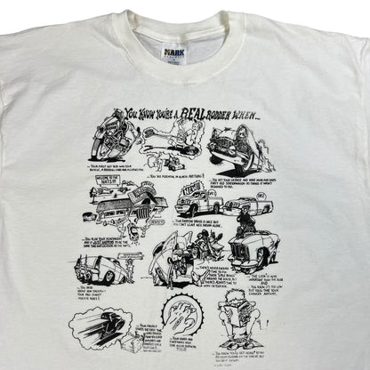 Vintage 90s You Know You’re A Real Rodder When… hot rods tee (XL)