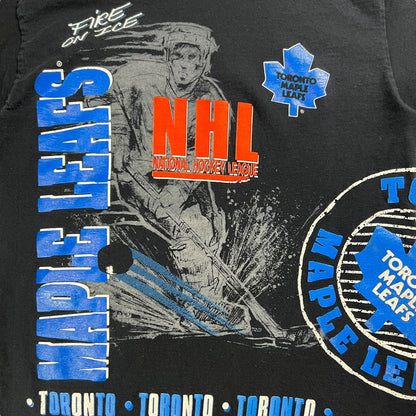 Vintage 1992 Salem Sports Toronto Maple Leafs all over print tee (M)