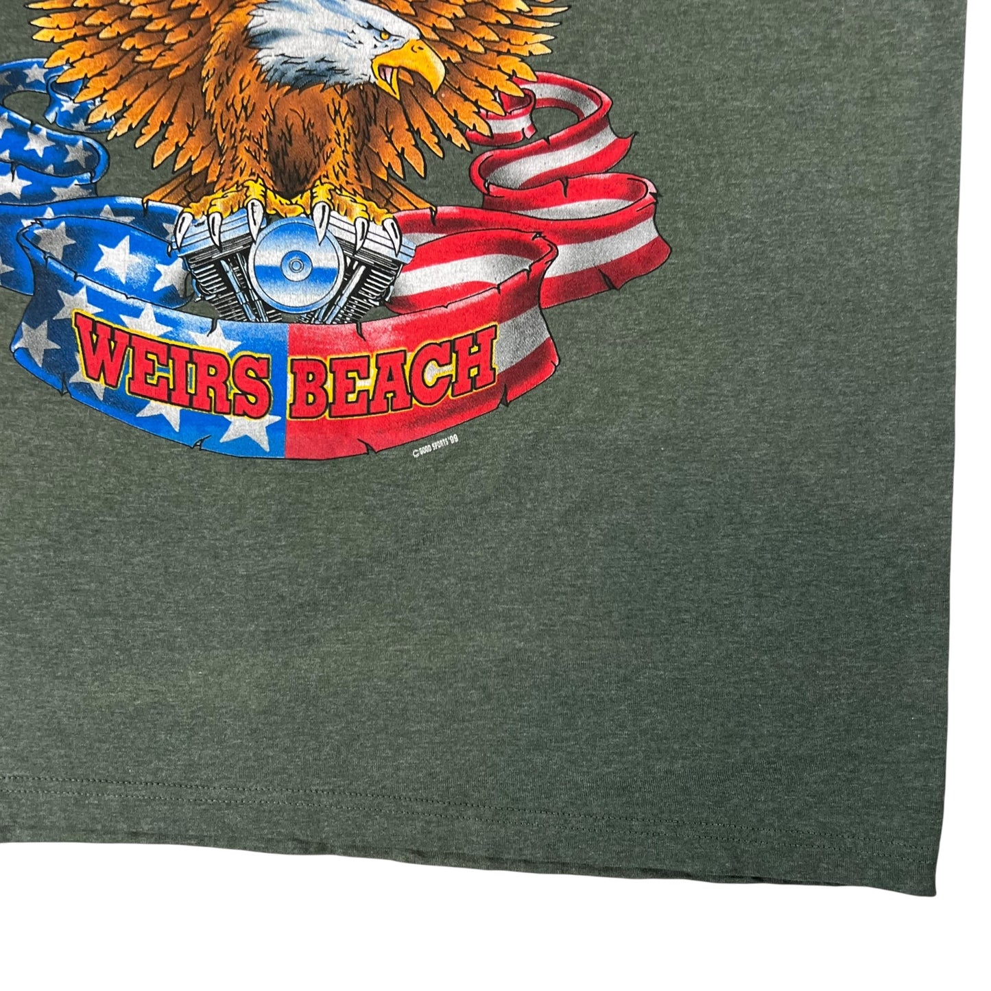 Vintage 2000 Laconia Biker rally eagle tee (XL)