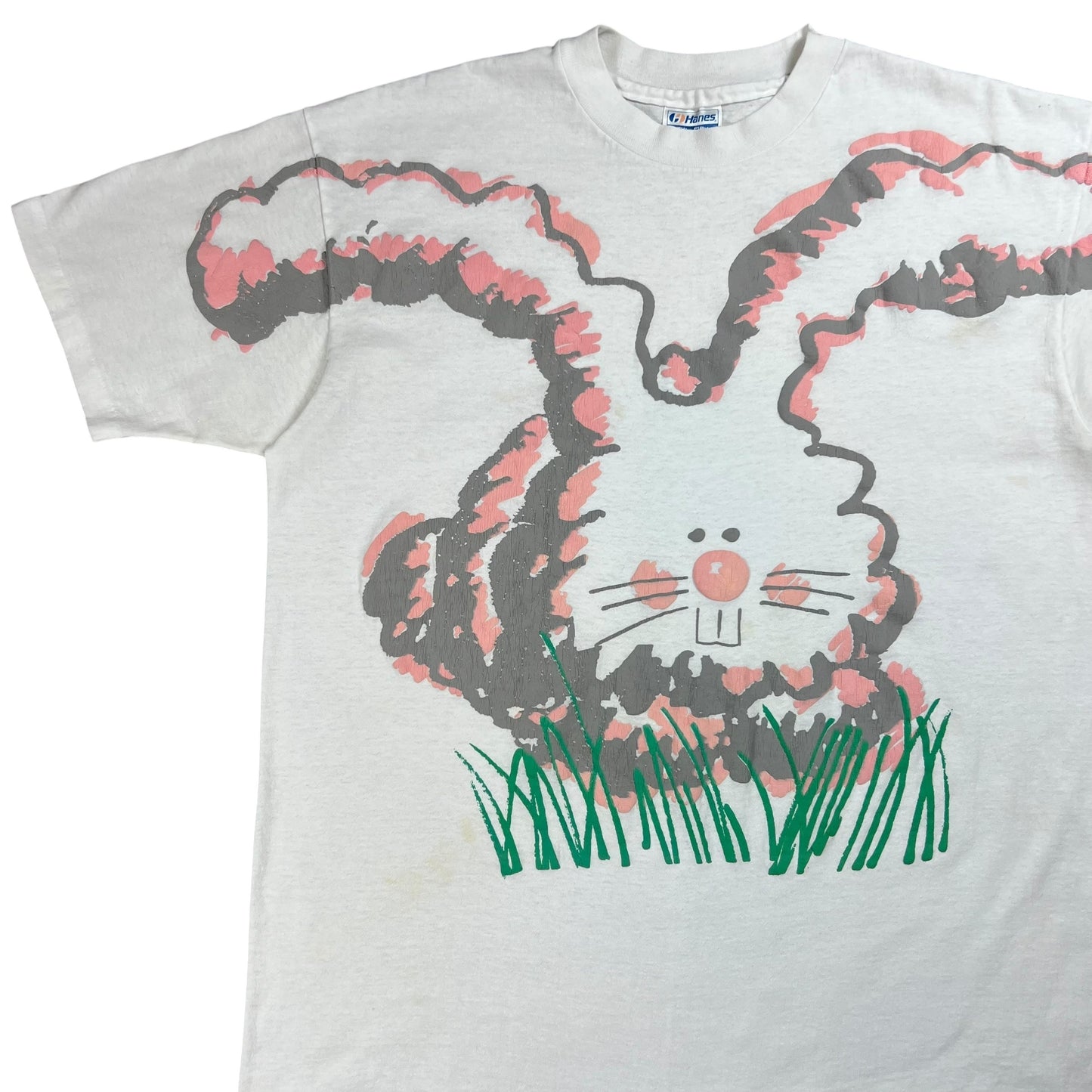 Vintage 80s Bunny Rabbit jumbo puff print tee (XL)