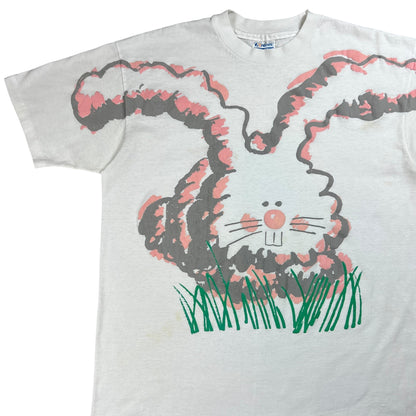 Vintage 80s Bunny Rabbit jumbo puff print tee (XL)