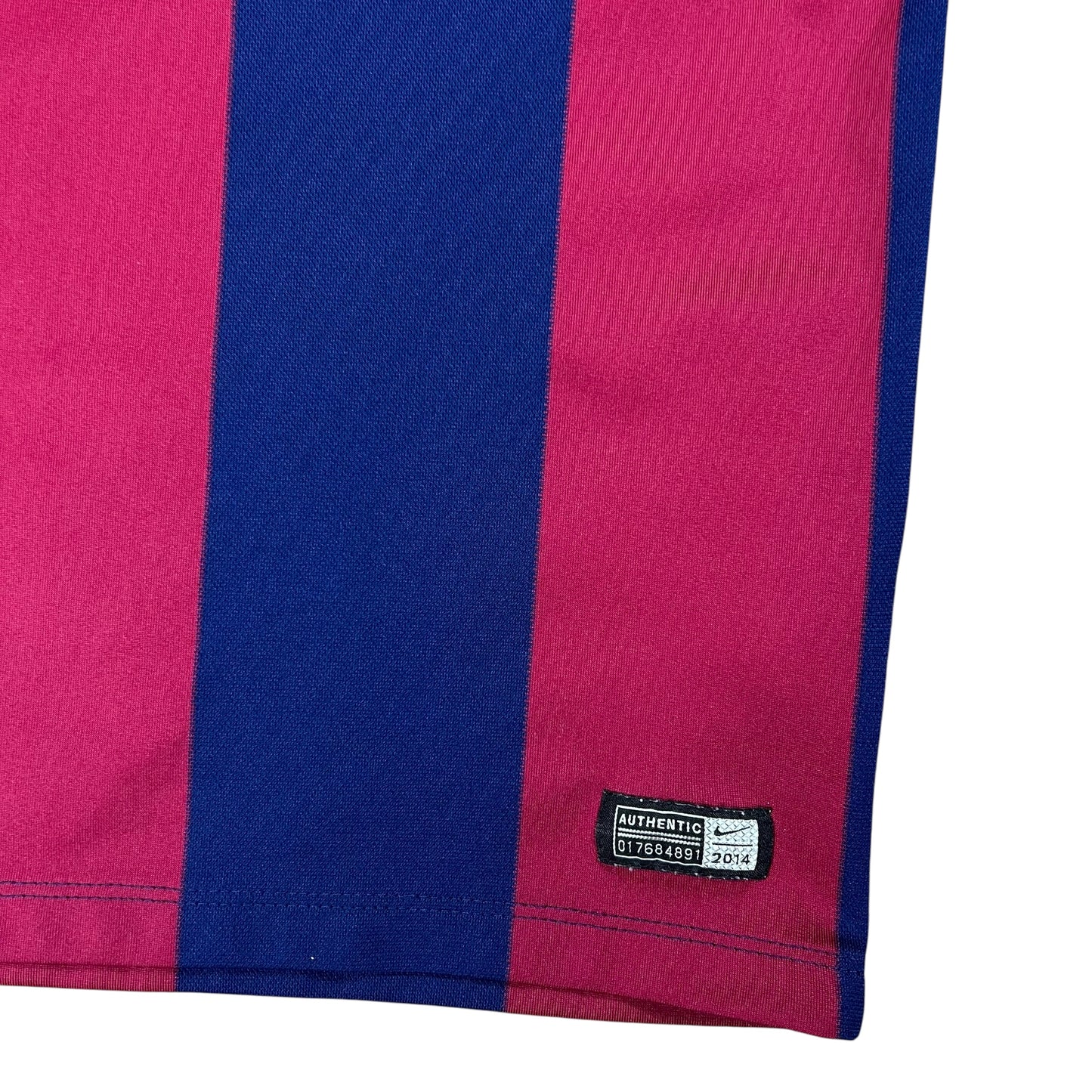 2014 Nike FC Barcelona Qatar Airways LFP soccer jersey (S)