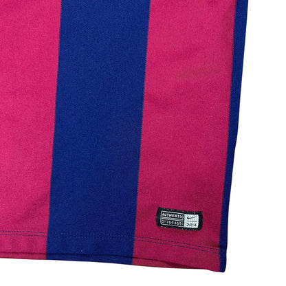 2014 Nike FC Barcelona Qatar Airways LFP soccer jersey (S)