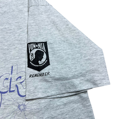 Vintage 80s Hard Luck Cafe American Militarism tee (L)