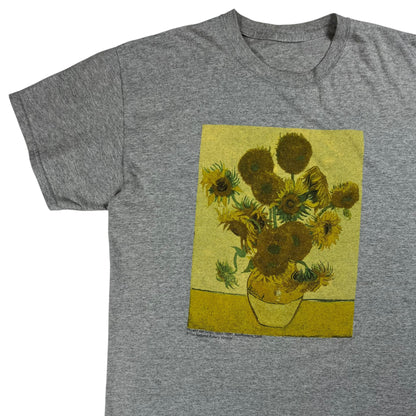 Vintage Y2K Vincent Van Gogh Sunflowers art tee (L)