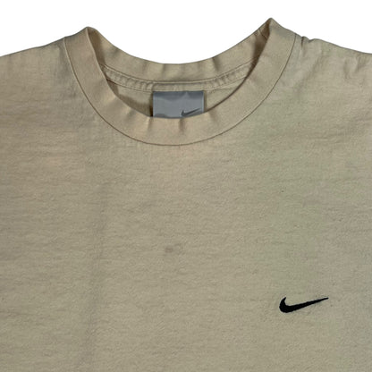 Vintage Y2K Nike mini swoosh cream tee (M)