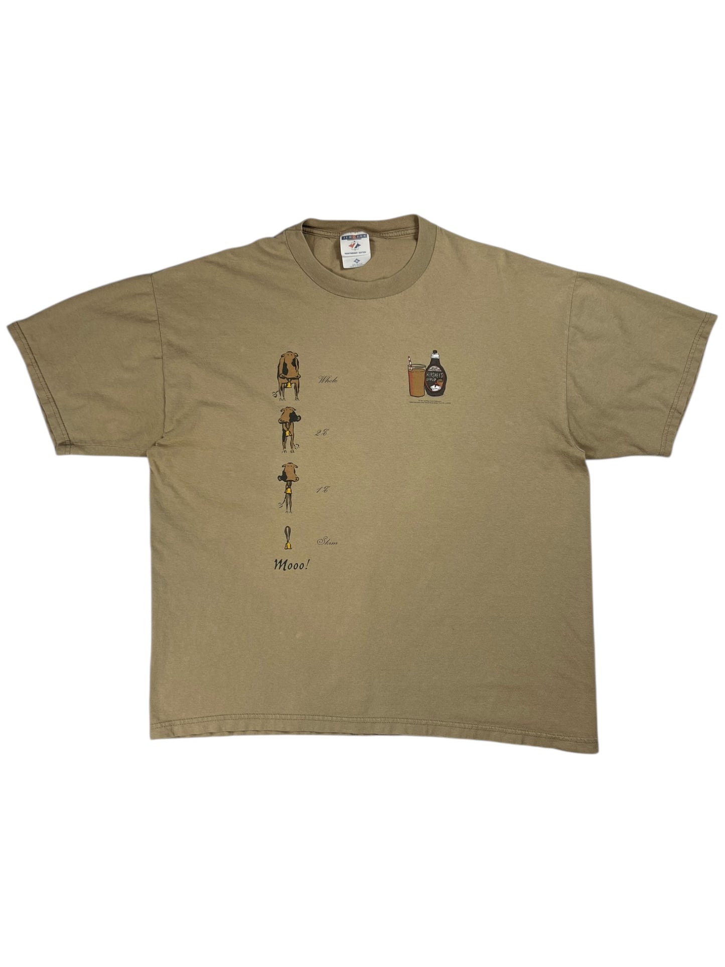 Vintage 1997 Hershey’s Chocolate Syrup cow tee (XL)