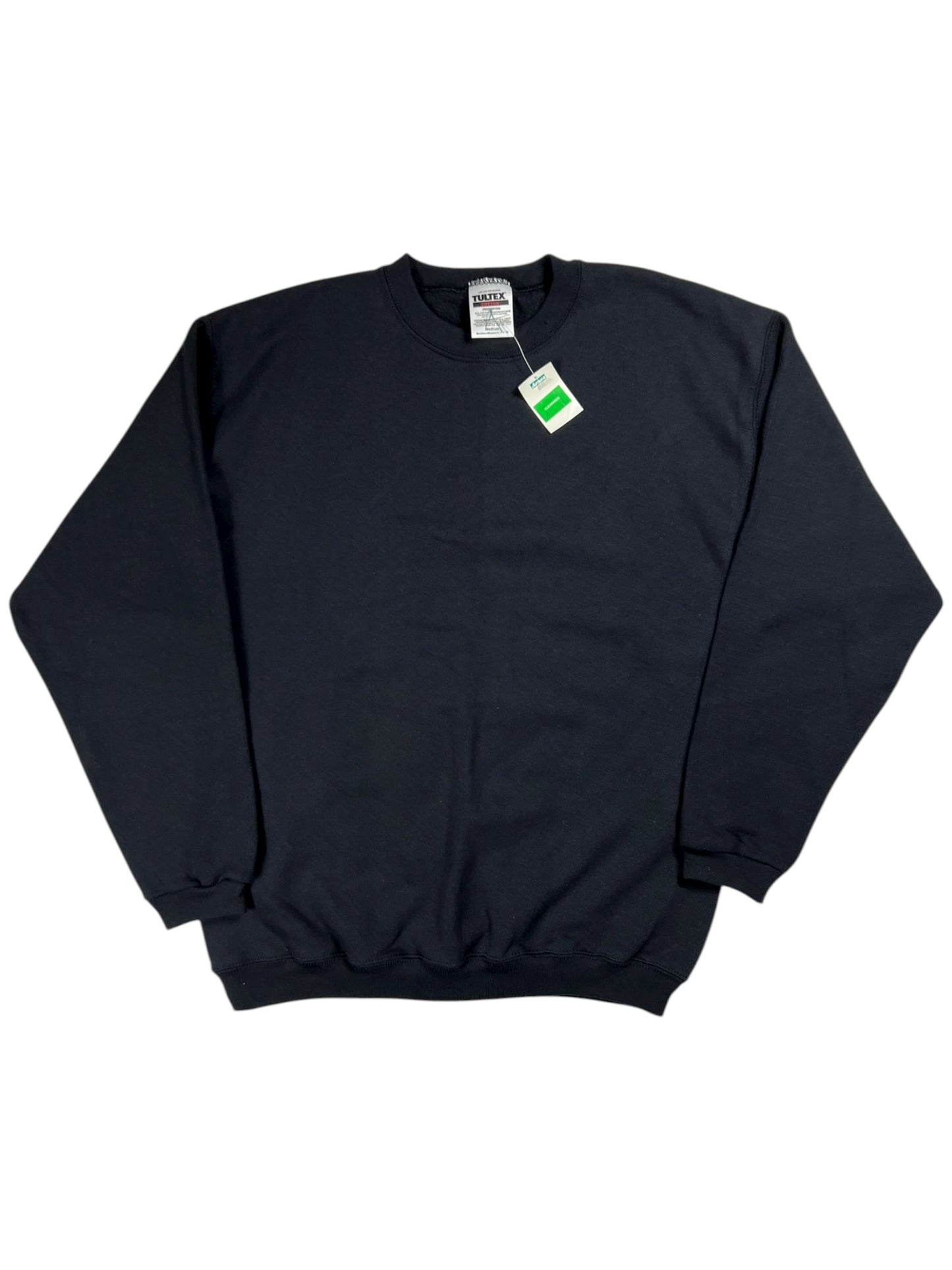Vintage 90s Tultex black blank crewneck (M) DS NWT