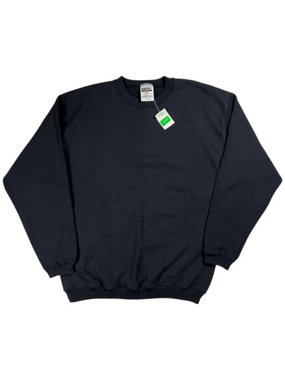 Vintage 90s Tultex black blank crewneck (M) DS NWT