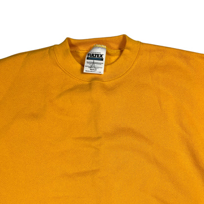 Vintage 90s Tultex yellow blank crewneck (M) DS NWT