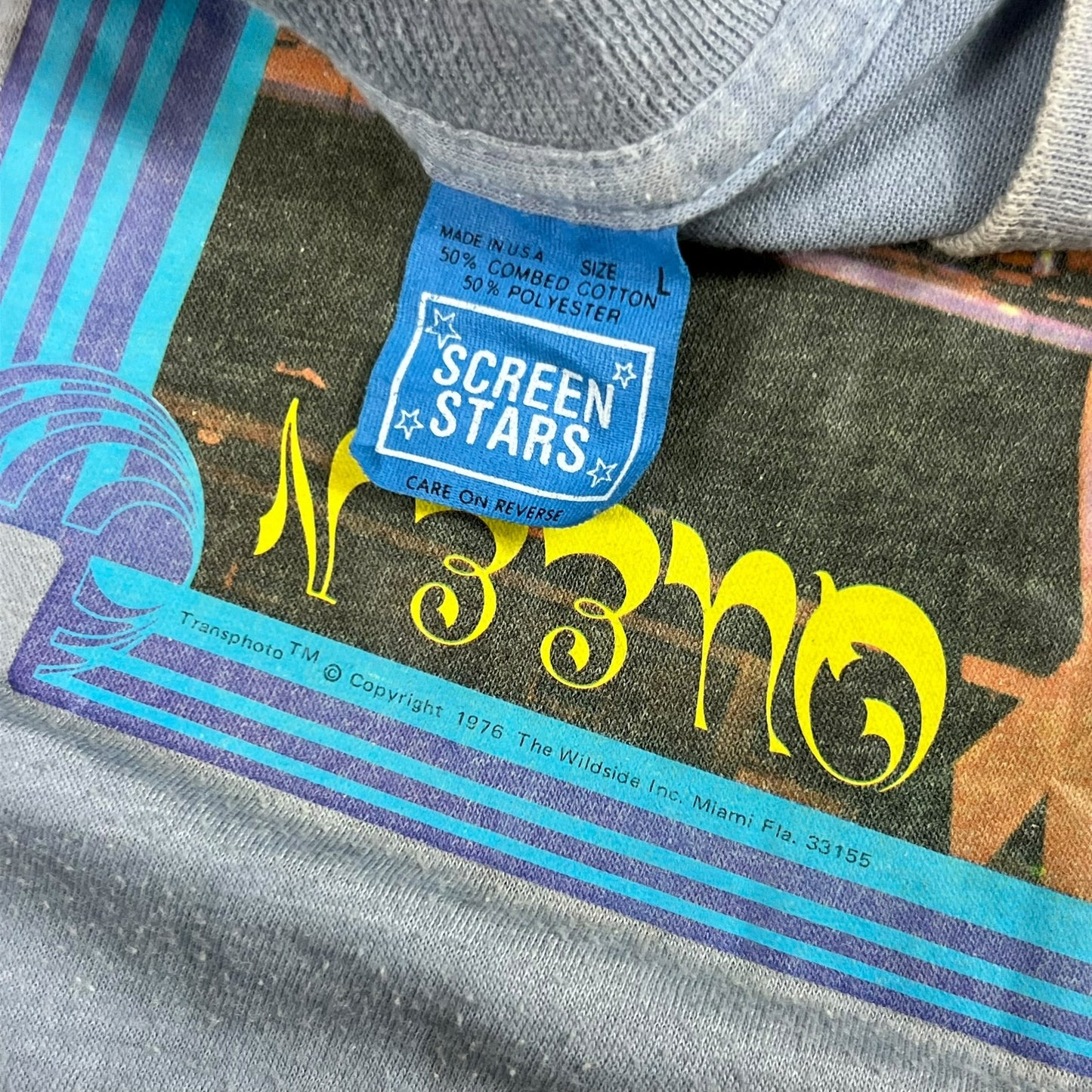 Vintage 1976 Queen Freddie Mercury faded band tee (M)