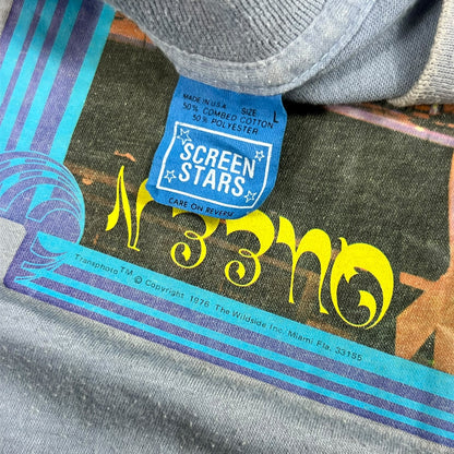 Vintage 1976 Queen Freddie Mercury faded band tee (M)