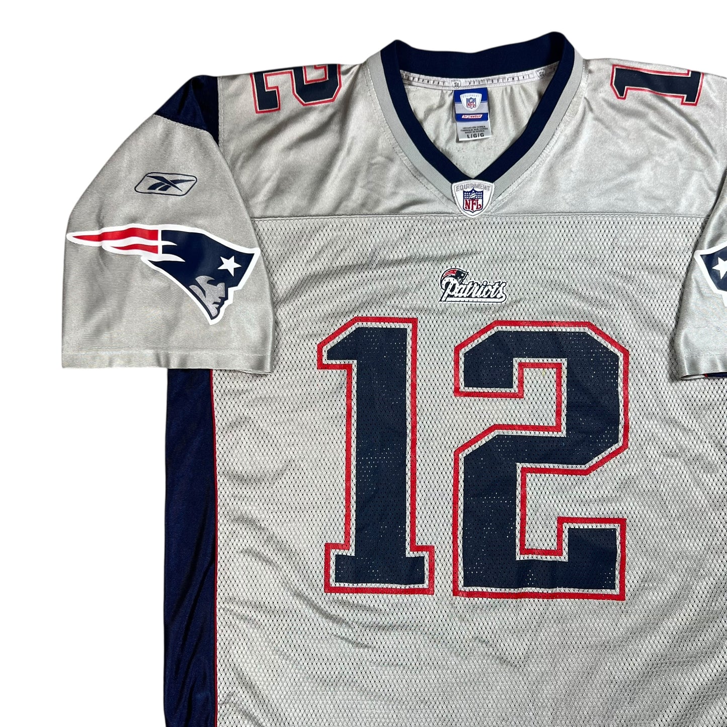 Vintage Y2K Reebok New England Patriots Tom Brady Alternate NFL jersey (L)