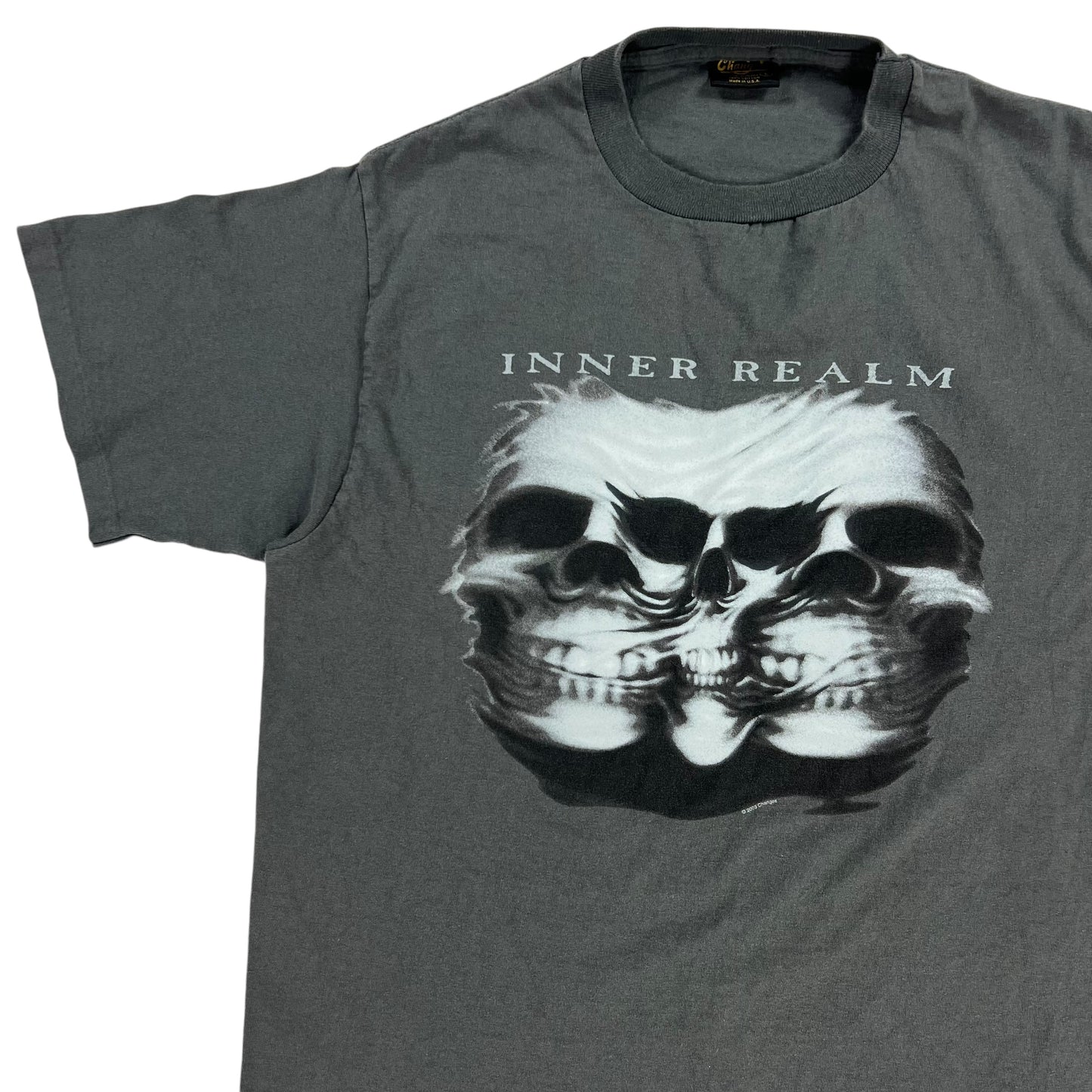 Vintage 2003 Inner Realm Skulls band tee (L)