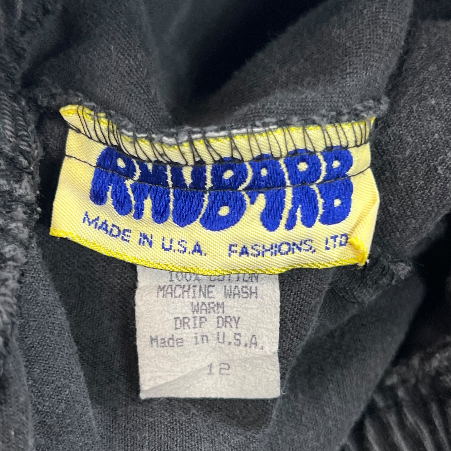 Vintage 90s Rhumbarb denim black women’s jeans (29x24)