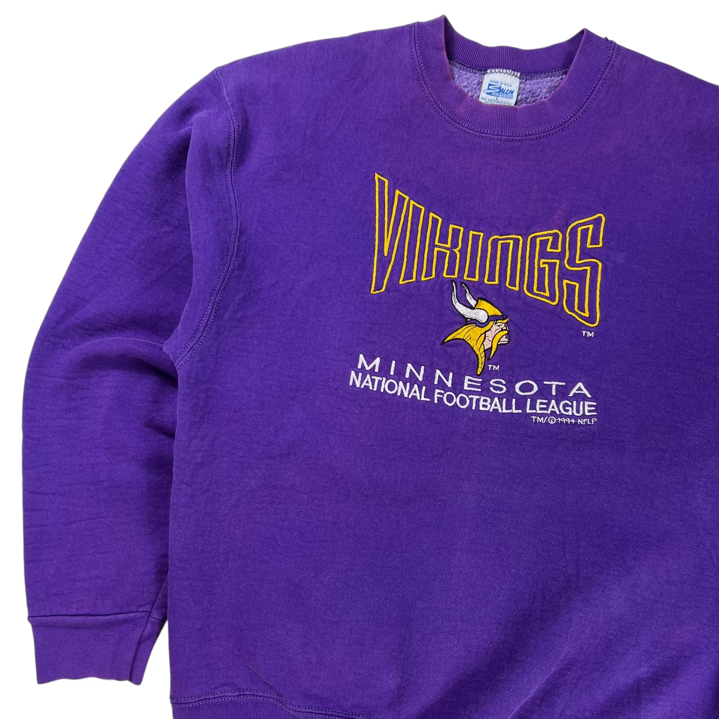 Vintage 1994 Salem Sports Minnesota Vikings faded crewneck (L)