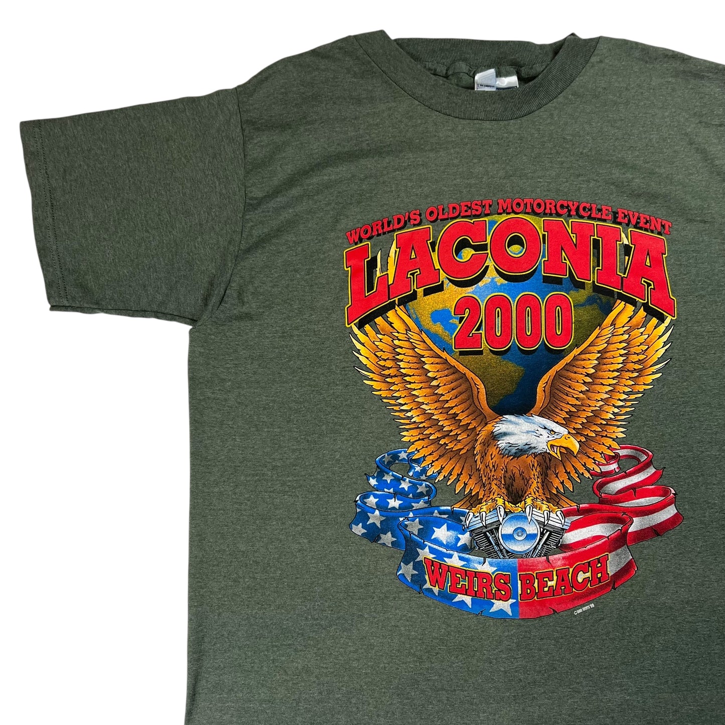 Vintage 2000 Laconia Biker rally eagle tee (XL)
