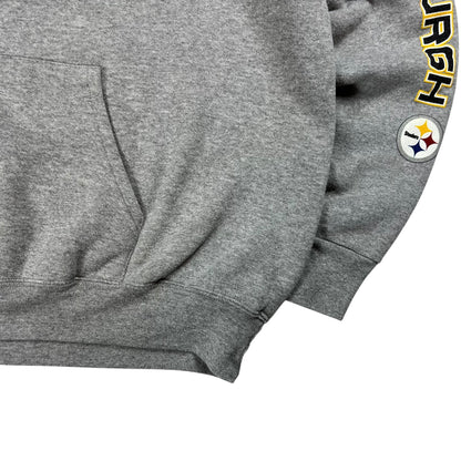 Vintage Y2K Pittsburgh Steelers sleeve print hoodie (XL)