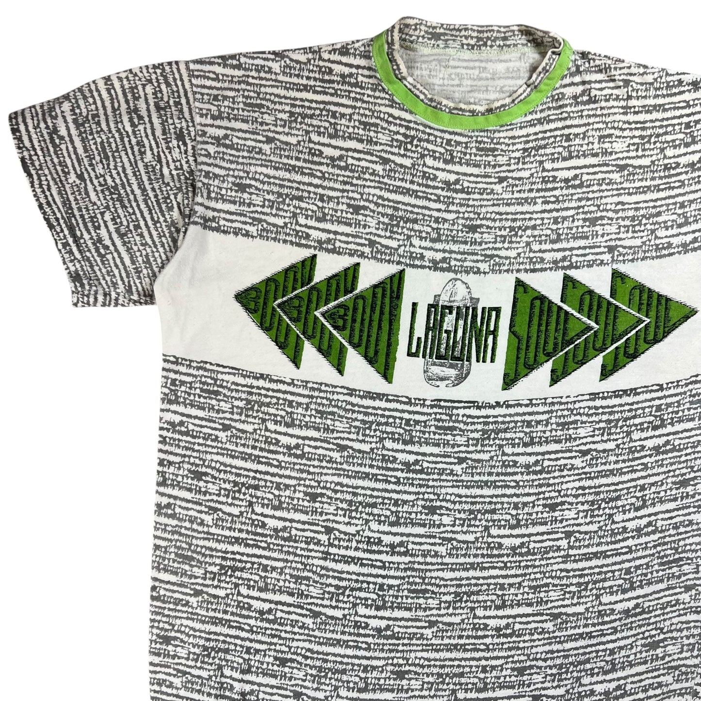 Vintage 90s Laguna Body Soul all over print tee (L)