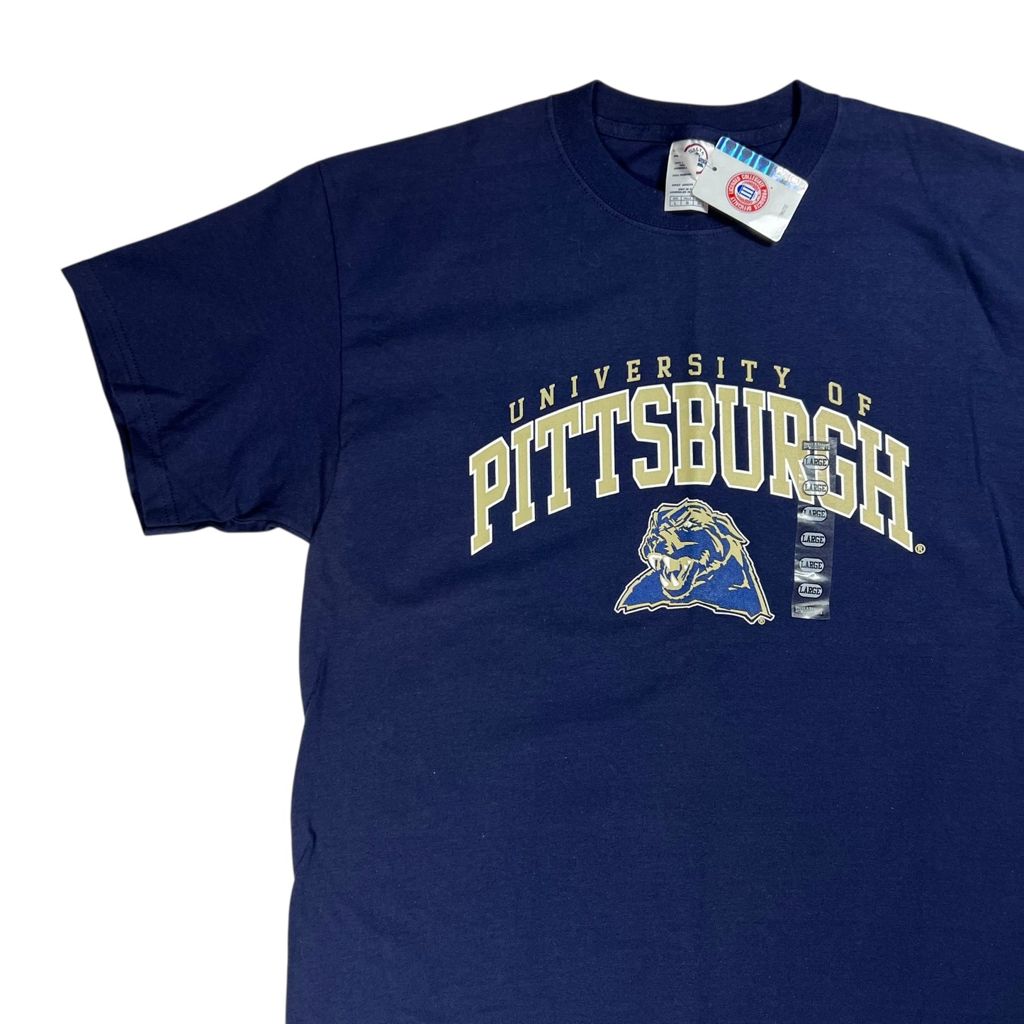 Vintage Y2K University of Pittsburgh Pitt Panthers tee (L) DS NWT