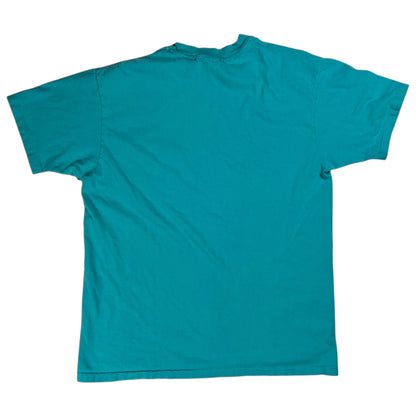 Vintage 80s Hanes Beefy T teal pocket tee (L)