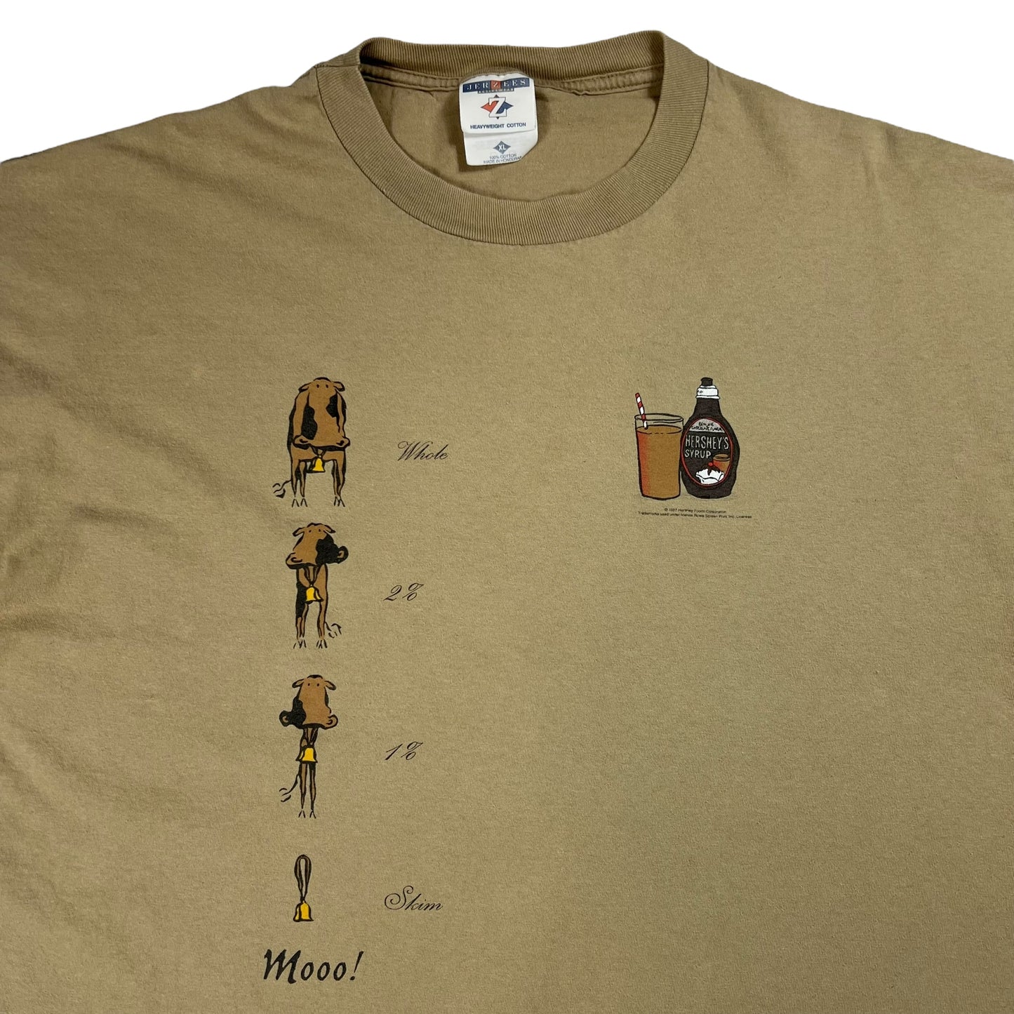 Vintage 1997 Hershey’s Chocolate Syrup cow tee (XL)