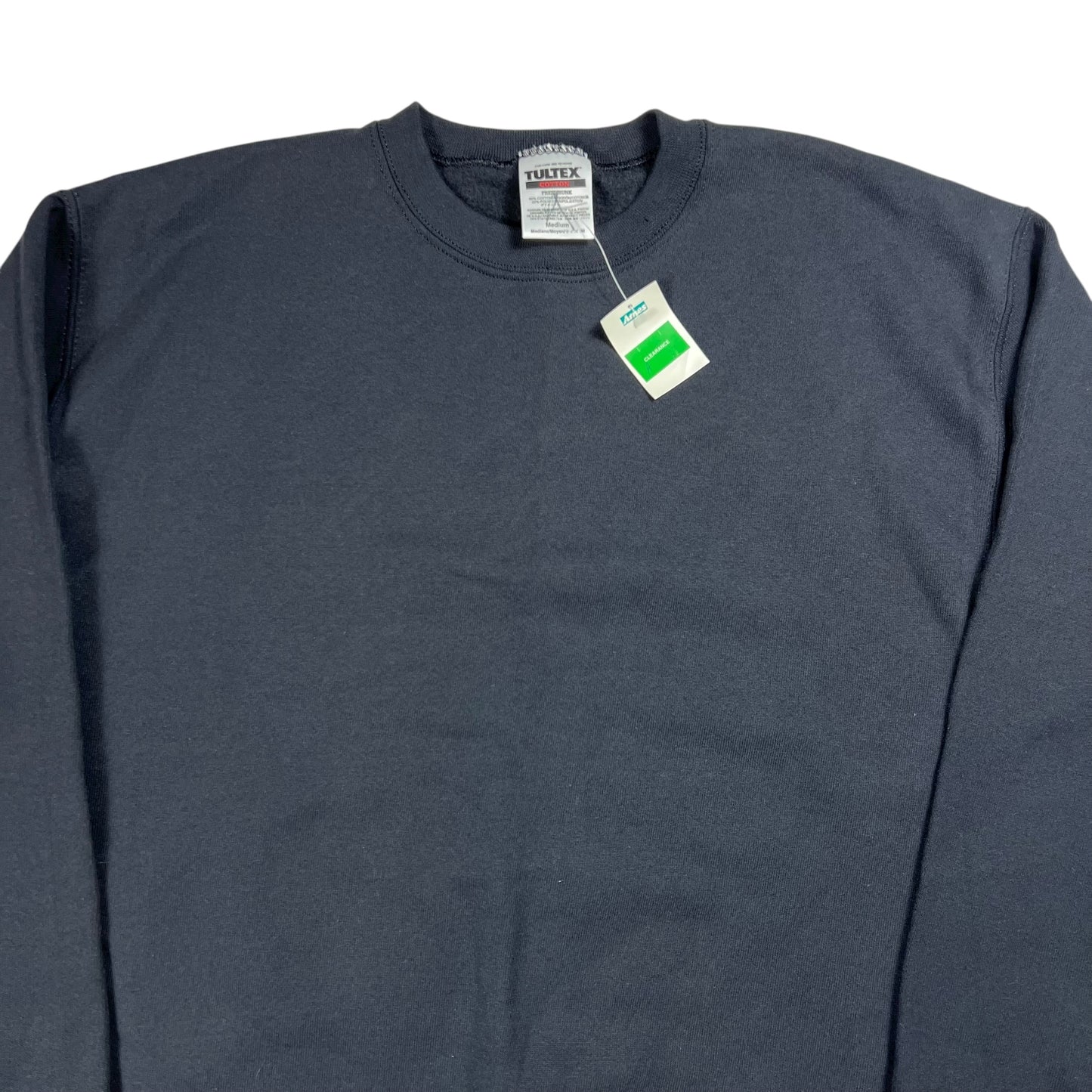 Vintage 90s Tultex black blank crewneck (M) DS NWT