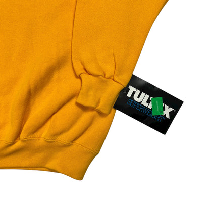 Vintage 90s Tultex yellow blank crewneck (M) DS NWT