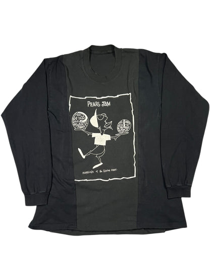 Vintage 90s Pearl Jam Boundless chopped & screwed reworked long sleeve band shirt (M)