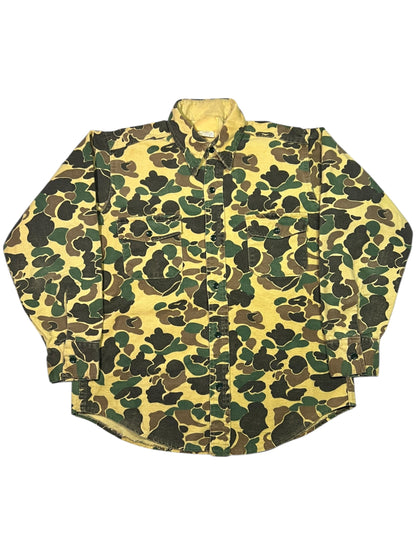 Vintage 1970s Duck Camo Chamois button up shirt (L)