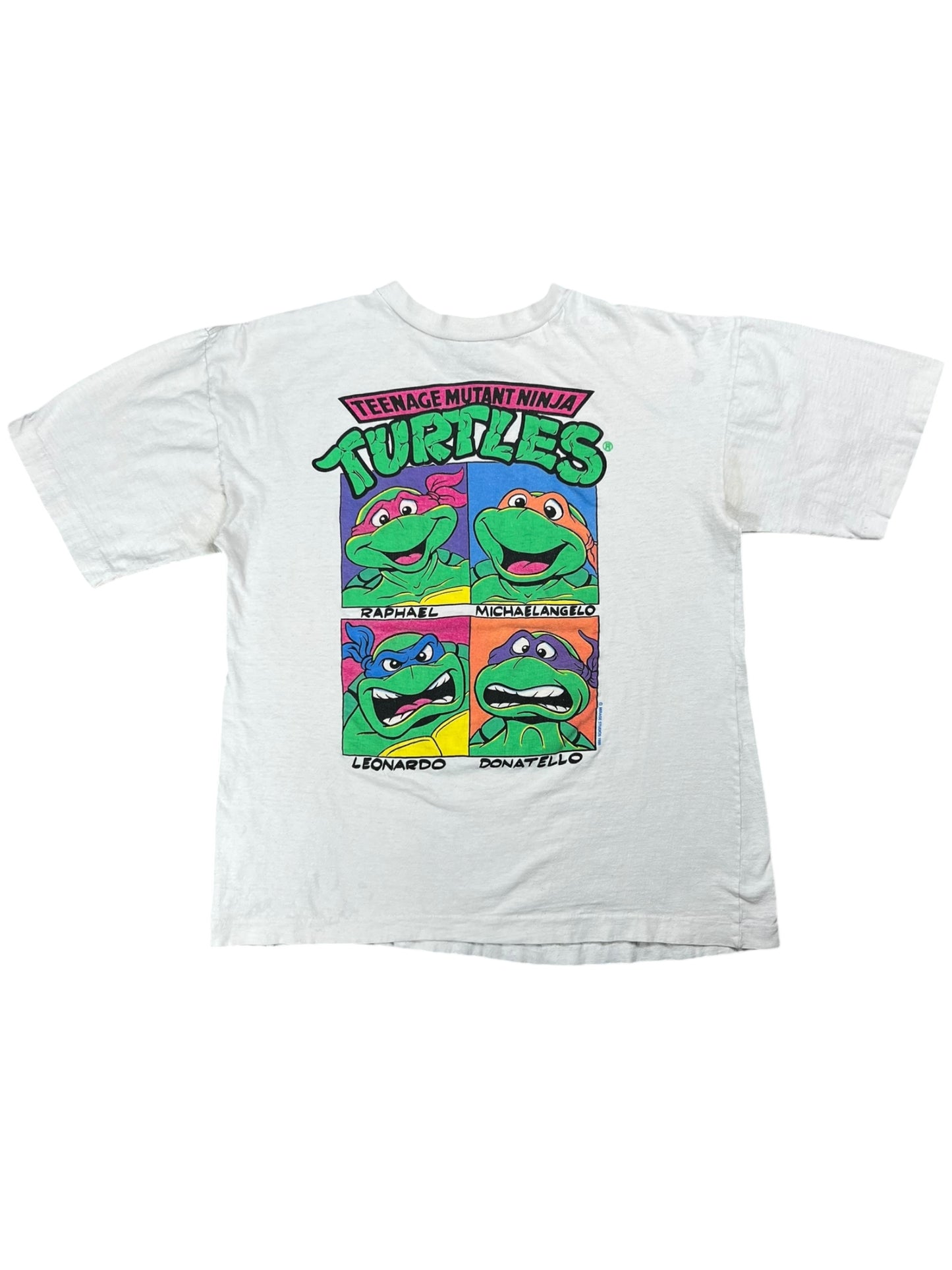 Vintage 1990 Teenage Mutant Ninja Turtles cartoon tee (L)