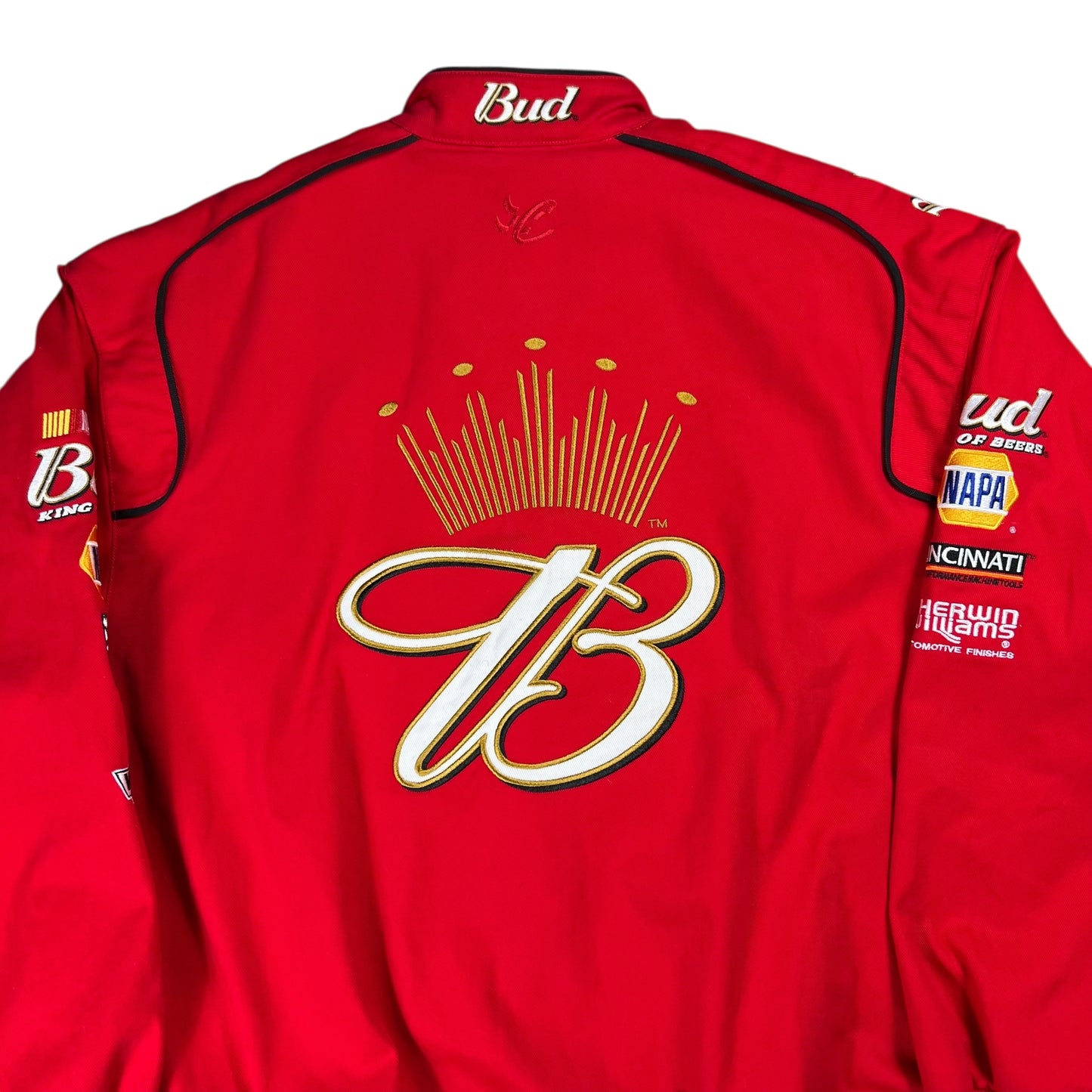 Vintage Y2K NASCAR Winston Cup Series Budweiser racing jacket (XL)