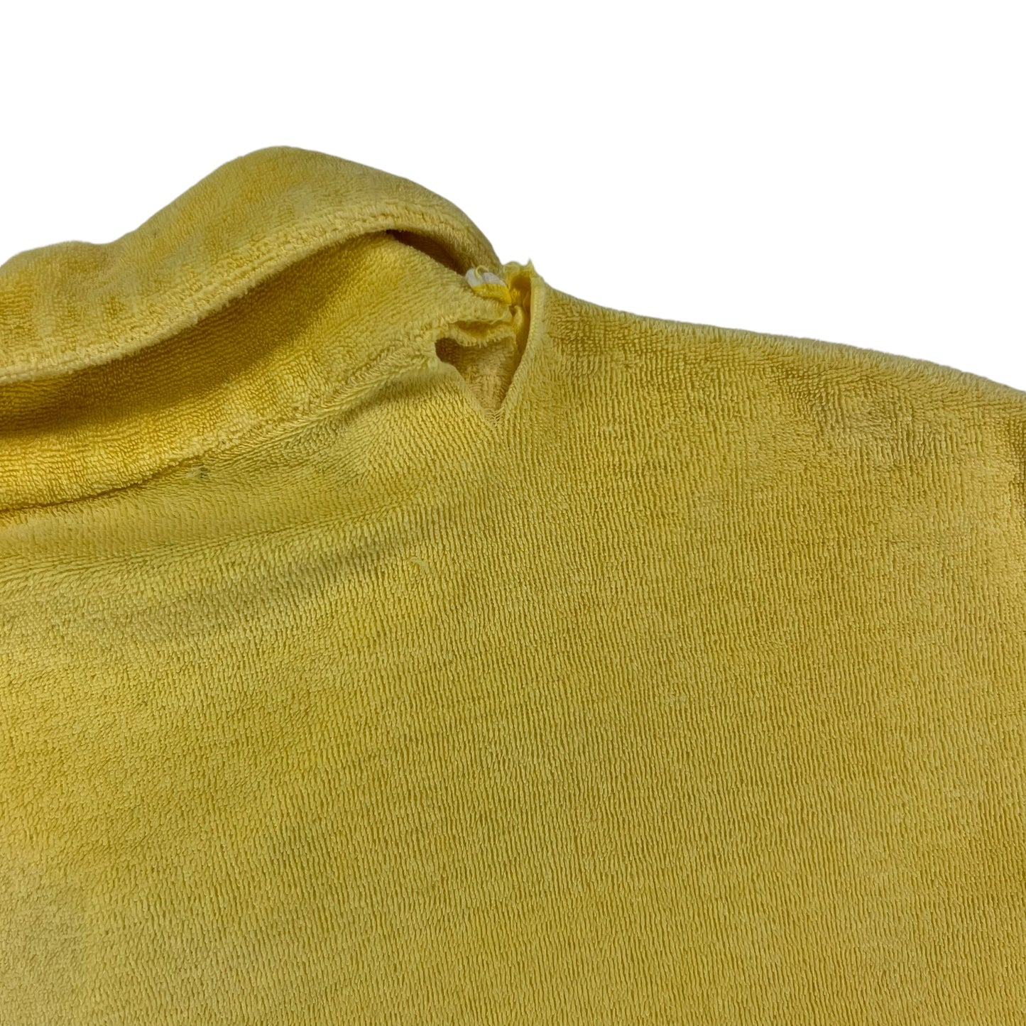 Vintage 1960s St. Michael terry yellow cloth polo shirt (M)