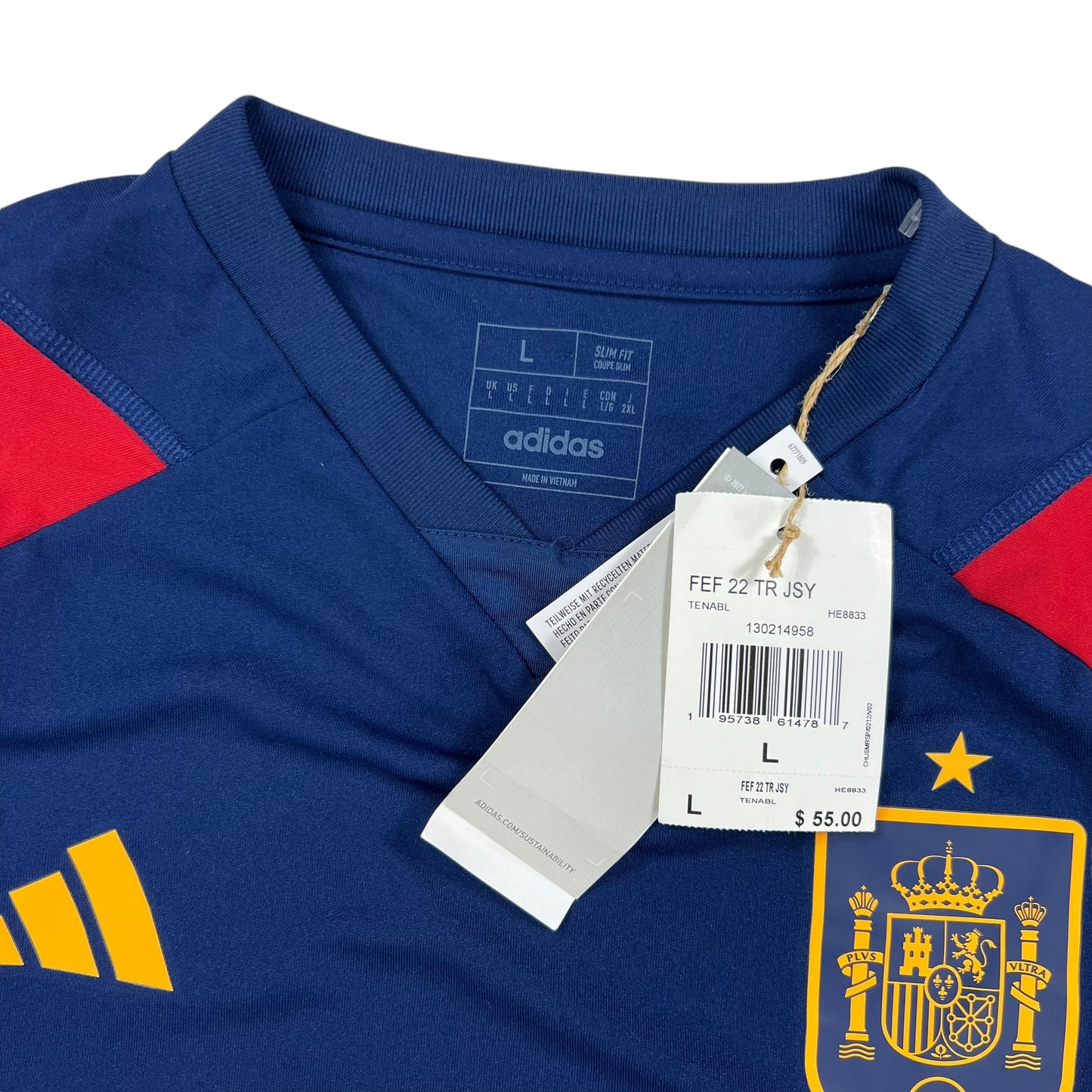 2022 Adidas Spain RFEF soccer jersey (L) DS NWT