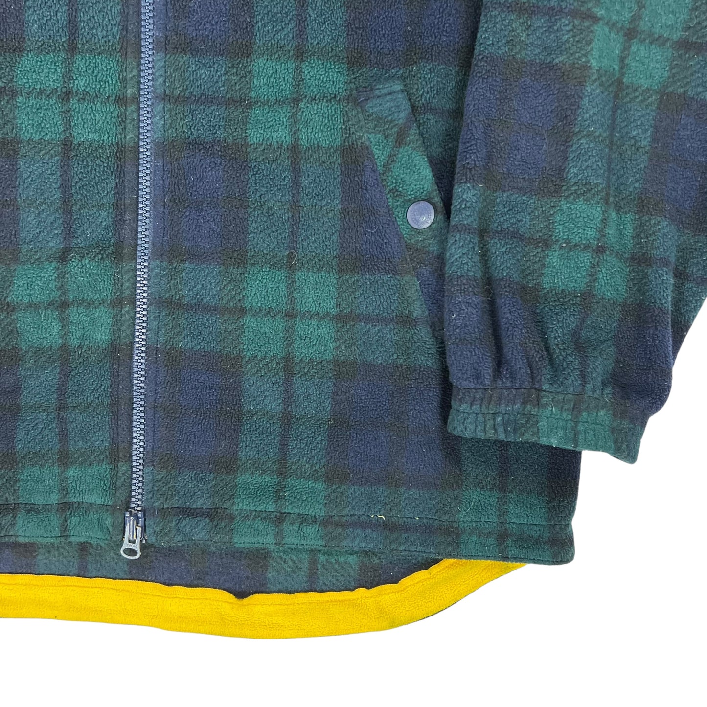 Vintage 90s Tommy Hilfiger plaid fleece (XL)