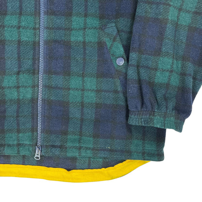 Vintage 90s Tommy Hilfiger plaid fleece (XL)