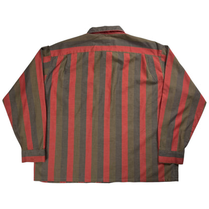 Vintage 1950s Galey + Lord striped button up shirt (XL)