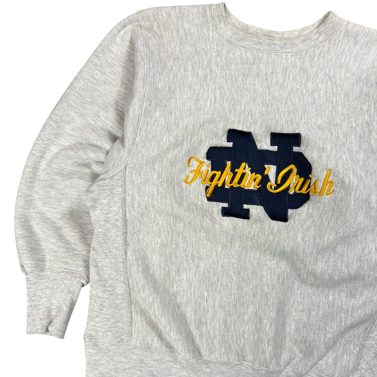 Vintage 90s Champion Reverse Weave Notre Dame Fighting Irish Crewneck (M)