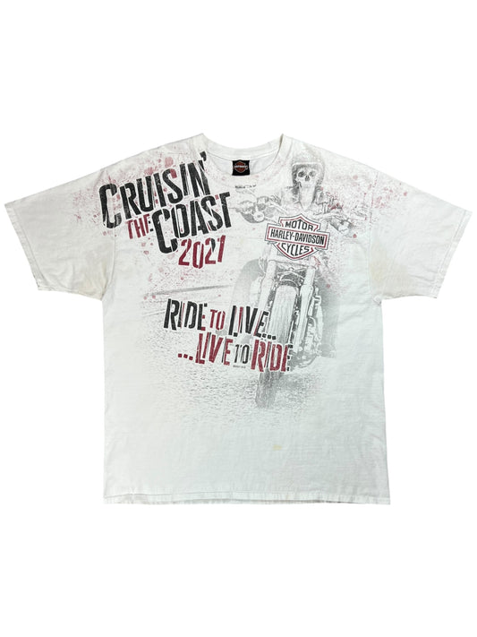 2021 Harley Davidson all over print tee (XXL)