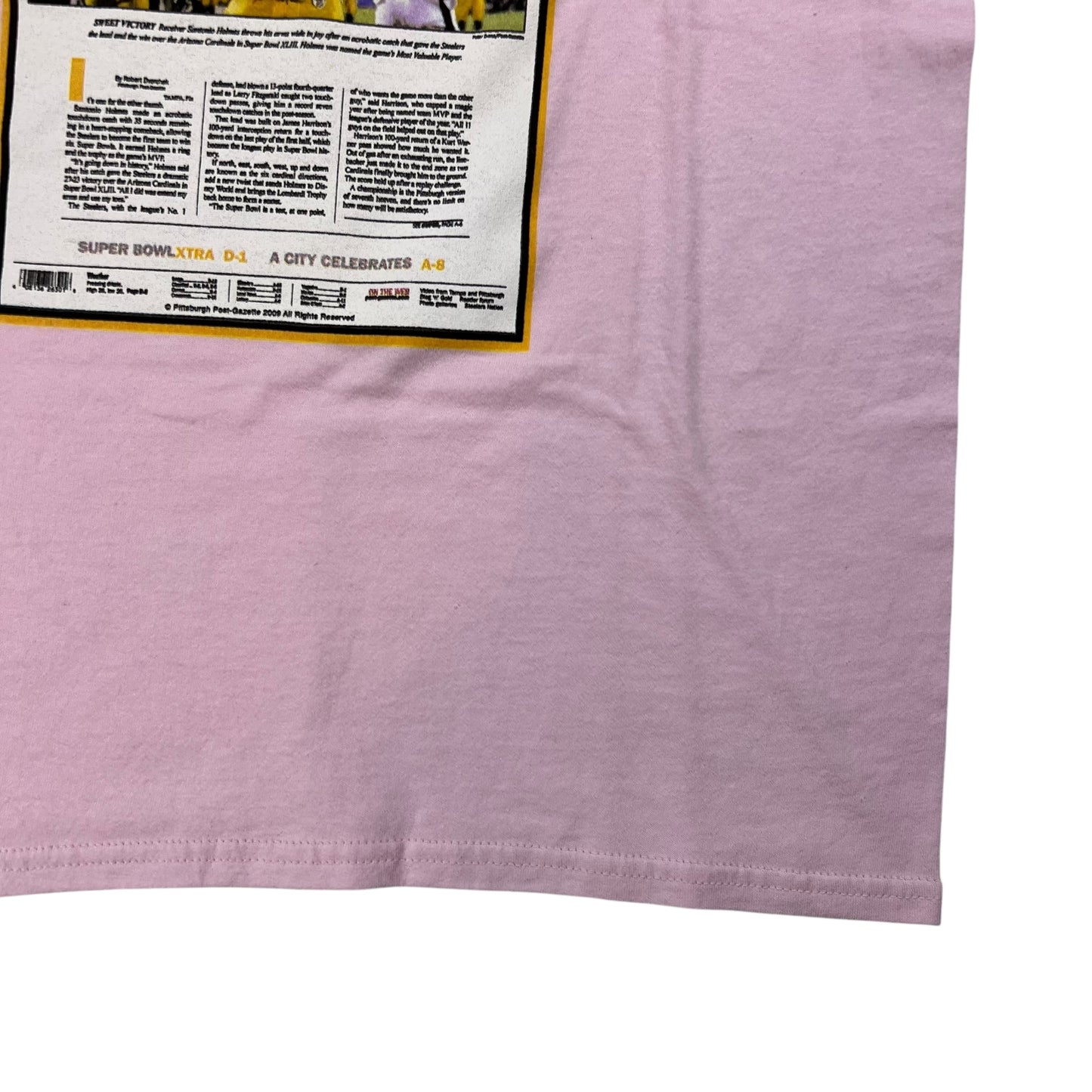 2009 Pittsburgh Steelers Lord of the Rings newspaper tee (M)