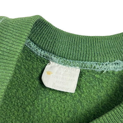 Vintage 1970s faded green blank crewneck (M)