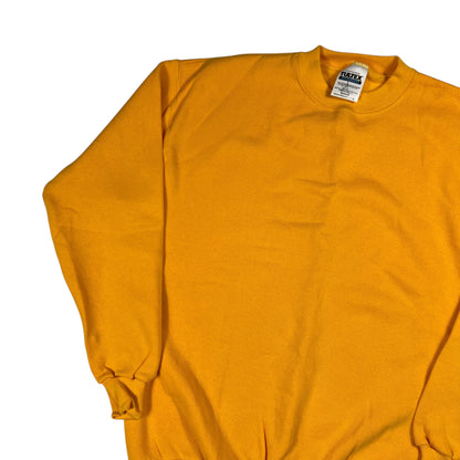 Vintage 90s Tultex yellow blank crewneck (M) DS NWT