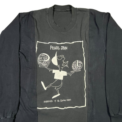 Vintage 90s Pearl Jam Boundless chopped & screwed reworked long sleeve band shirt (M)