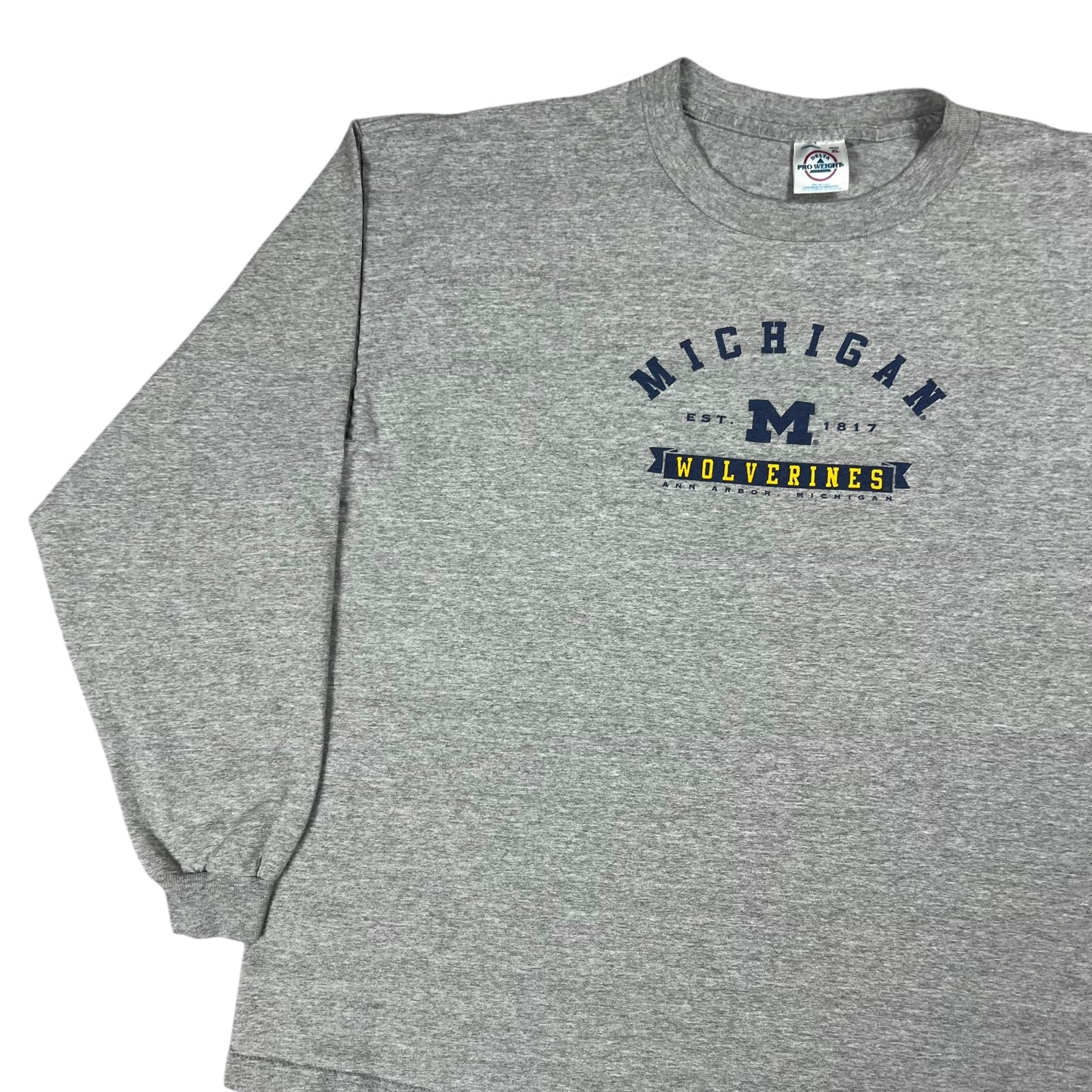 Vintage 90s University of Michigan Wolverines long sleeve shirt (L/XL)